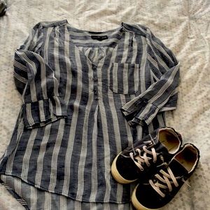 Fred David striped blouse